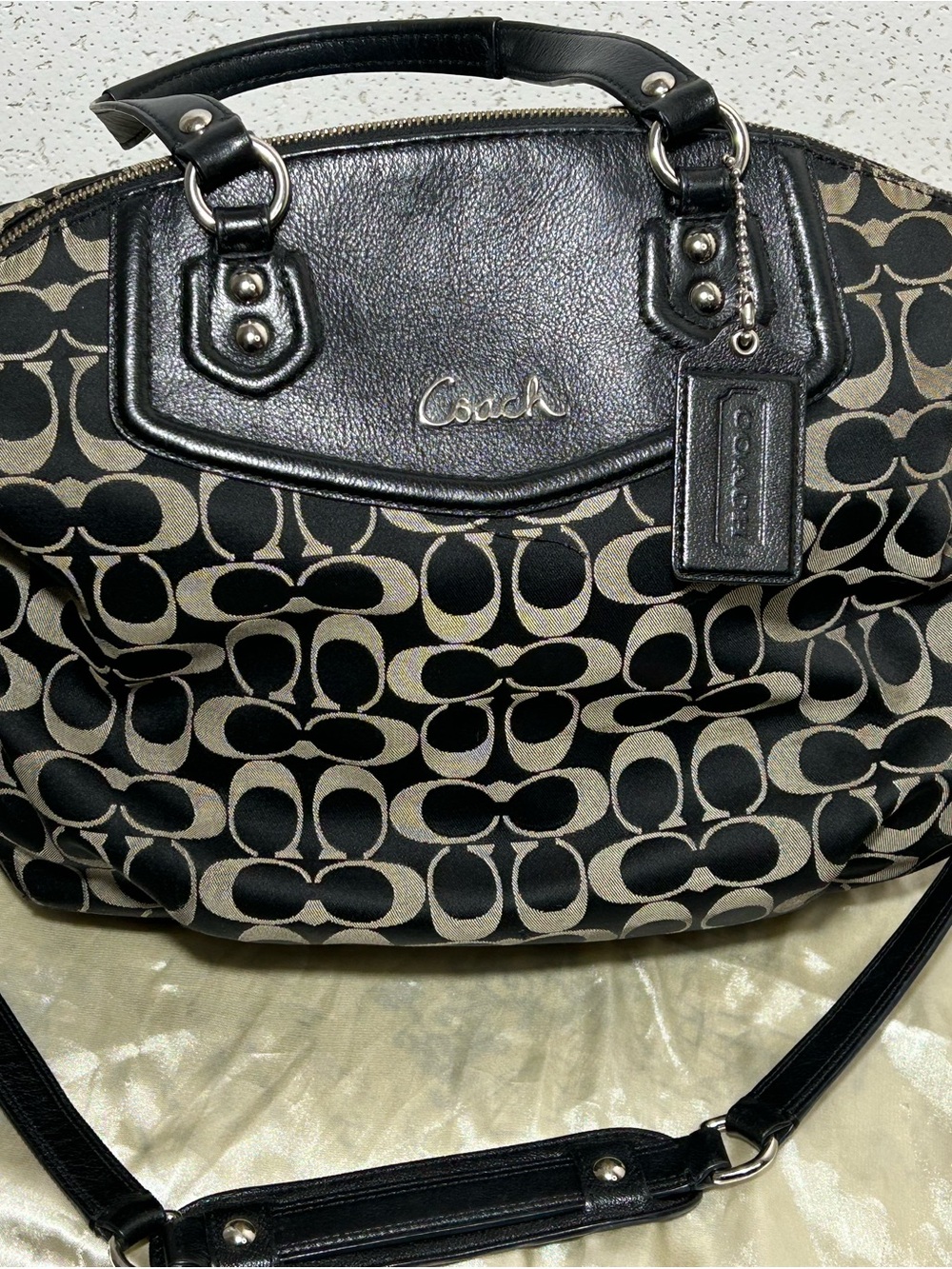 Coach Ashley signature C canvas satchel F25185 - Picture 6 of 11
